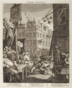 La calle de la cerveza de William Hogarth