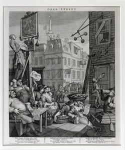 Calle de la Cerveza, 1751 de William Hogarth