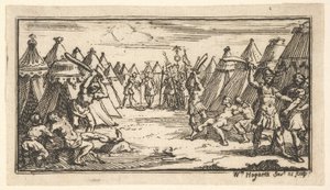 Rompiendo las piernas, John Beaver, Castigos Militares Romanos de William Hogarth