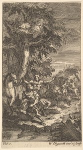 Cassandra, Frontispicio, Vol. 1, 1725 de William Hogarth