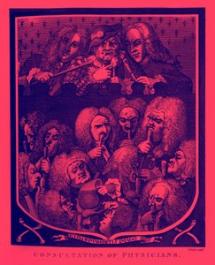Consulta de médicos por William Hogarth de William Hogarth