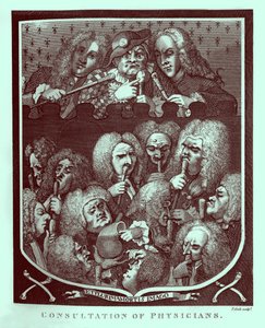Consulta de médicos de William Hogarth