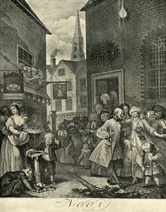 Covent Garden al mediodía, 1738, 1925 de William Hogarth