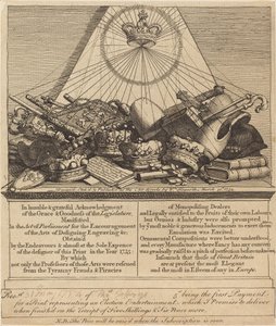 Coronas, Mitras, Mazas, Etc. de William Hogarth