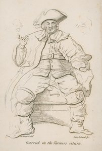 David Garrick en el regreso del granjero