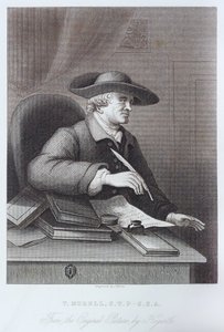 Grabado de T. Morell por William Hogarth de William Hogarth
