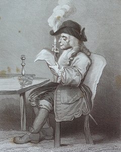 Grabado titulado "El político", de William Hogarth de William Hogarth