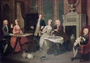 Fiesta Familiar de William Hogarth
