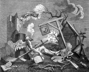 Finis; o, la pieza final - El Bathos de William Hogarth de William Hogarth