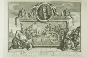 Frontispicio, lámina uno de Hudibras