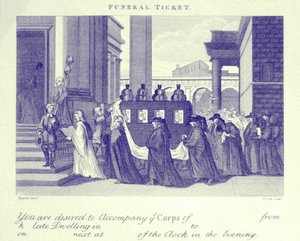 Ticket de funeral de William Hogarth