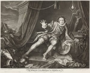 Garrick en el personaje de Ricardo III. 1746
