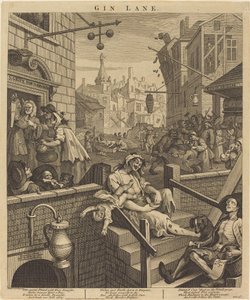 Gin Lane de William Hogarth