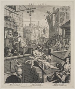 Gin Lane de William Hogarth