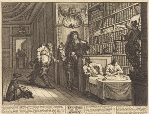 Hudibras y el abogado de William Hogarth