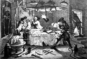 Ilustración del poema Hudibras, de Samuel Butler, 1726 de William Hogarth