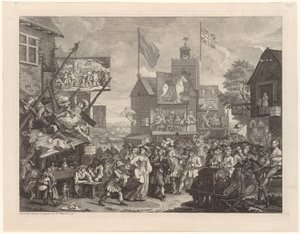 Feria en Southwark de William Hogarth
