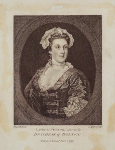 Lavinia Fenton, luego Duquesa de Bolton, grabado por Cornelius Apostool (1762-1844), 1797 de William Hogarth