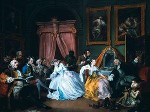 Marriage A-la-Mode: 4. El Tocador de William Hogarth