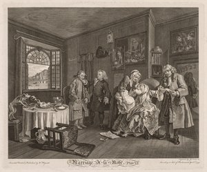 Matrimonio a la moda: La muerte de la condesa de William Hogarth
