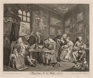 Matrimonio a la moda: El contrato de William Hogarth