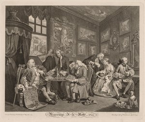 Matrimonio a la moda: El contrato de William Hogarth
