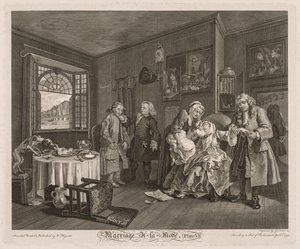 Matrimonio a la moda: La muerte de la condesa de William Hogarth