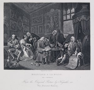 Matrimonio a la moda: el contrato de William Hogarth