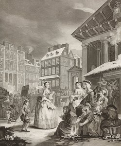 Mañana. De: Las cuatro horas del día. 1738 de William Hogarth