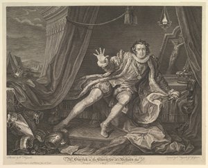 El Sr. Garrick en el personaje de Ricardo III, 20 de junio de 1746