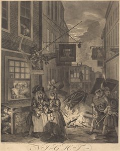 Noche de William Hogarth