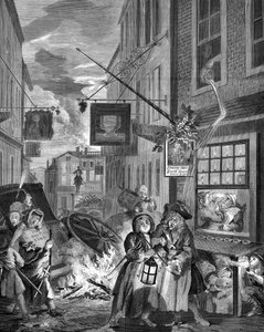 Noche - Londres de William Hogarth