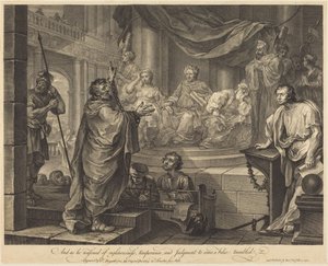 Pablo ante Félix de William Hogarth