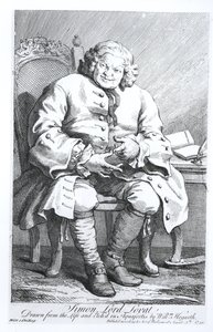 Retrato de Simon Fraser, Lord Lovat (c.1667-1747) 25 de agosto de 1746 de William Hogarth