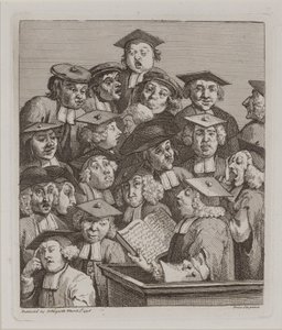 Estudiantes en una conferencia, 3 de marzo de William Hogarth