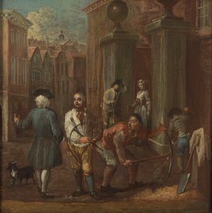 Señal para un pavimento de William Hogarth