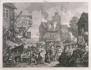 Feria de Southwark de William Hogarth