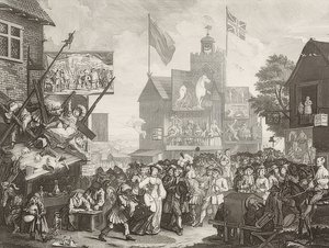 Feria de Southwark / Der Jahrmarkt von Southwark. 1733 de William Hogarth