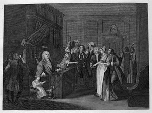 Jurando a un niño de William Hogarth