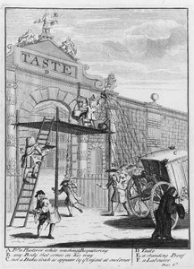 Gusto, o la Puerta de Burlington, 1732 de William Hogarth