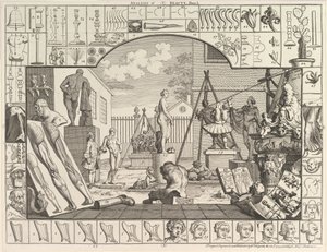 El análisis de la belleza, Placa 1 de William Hogarth