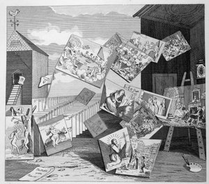 La batalla de las imágenes de William Hogarth
