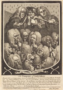 La compañía de los enterradores de William Hogarth