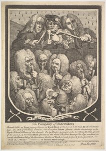 La compañía de los enterradores de William Hogarth