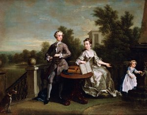 La familia Edwards Hamilton de William Hogarth
