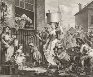 El músico enfurecido. 1741 de William Hogarth