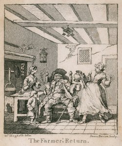 El regreso del granjero de William Hogarth