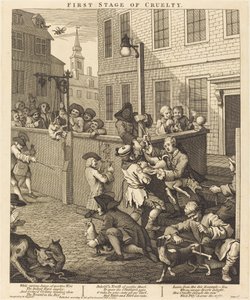 La primera etapa de la crueldad de William Hogarth