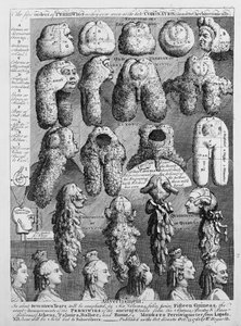 Las cinco órdenes de pelucas de William Hogarth