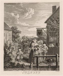 Las cuatro horas del día: Tarde de William Hogarth